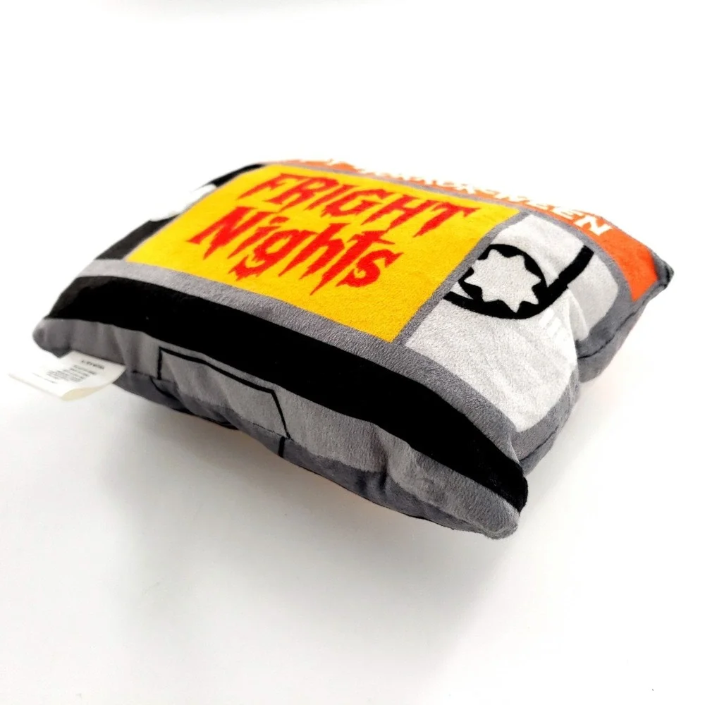 Happy Horror-ween Fright Nights Halloween Crinkle Cassette Plush Dog Toy 7